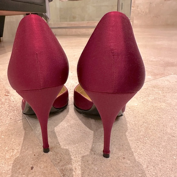 Mary Norton D’orsay satin pumps - Picture 5 of 8